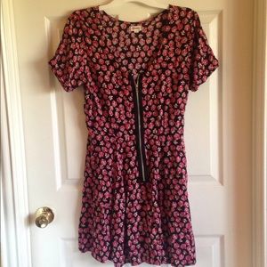 Olsenboye Zippered Skater Dress